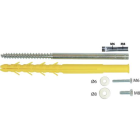 Fixation universelle M6 et M8 ING FIXATIONS Doublage plaque de plâtre + isolant - Ø 12 x 200 mm - Sachet de 2 - A855715