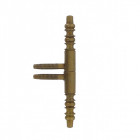 Fiche à turlupets baroque d16x160 mm vieux bronze lot de 2