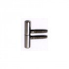 Fiche plat partie mâle d13x70 mm en zingué blanc x12