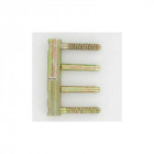 Fiche plate réglable '3d' d16x82 mm, acier bichromatée lot de 4