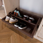 Range-chaussures extractible Moka, Peint en moka, Acier - module aux choix