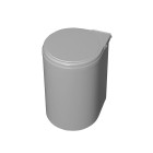 Bac de recyclage à fixer sur porte de meuble, 1 bac amovible 13 litres Plastique, Gris
