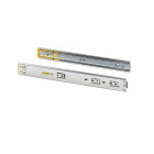 Lot de 5 jeux de coulisses pour tiroirs, roulement à billes, hauteur 45mm, profondeur 600mm, à sortie totale, avec push, fermeture amortie, zingué