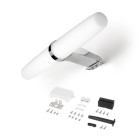 Spot LED pour miroir de salle de bain Gemini (AC 230V 50Hz) - Chromé