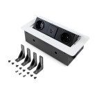 Multiconnecteur Atom 26 Lite pour bureau, 225x111mm, Zamak et Acier et Plastique, couleur au choix