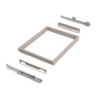 Kit de plateaux avec glissières Hack pour armoires - Dimensions et couleurs aux choix