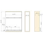 Porte-bouteilles extractible SupraMax, module 150mm, acier, chromé