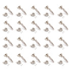 Lot de 20 charnières super coudées X92 avec fermeture amortie et embases à visser, Hauteur 0, Acier, Nickelé Lot de 20 charnières super coudées X92 avec fermeture amortie et embases à visser, Hauteur 0, Acier, Nickelé