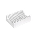 Kit de rangement pour assiettes, 13 assiettes maximum, plastique, blanc