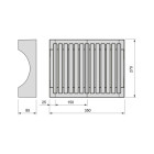 Kit de rangement pour assiettes, 13 assiettes maximum, plastique, blanc