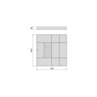 Tiroir organisateur pour armoires et dressings Quartz - 640mm