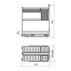 Chariot extractible avec paniers et accessoires Harmony avec fermeture à amortie, Module largeur 400mm hauteur 700mm, Acier et Bois, Gris anthracite Chariot extractible avec paniers et accessoires Harmony avec fermeture à amortie, Module largeur 400mm hauteur 700mm, Acier et Bois, Gris anthracite