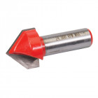 Fraise à rainure en V 1/2" - 25,4 x 19 mm 45°