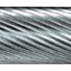 Fraise sur tige de 6 mm, en carbure, forme sphérique cylindrique WRC (bout rond), denture 5, Forme : WRC 1225, Ø de la tête 12 mm