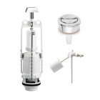 Galedo – ensemble complet mecanisme chasse d eau et robinet pour reservoir wc