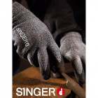 Gant anti coupure anti froid singer support tricote enduit nitrile fibres haute tenacite - Taille au choix