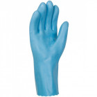 Gant protection chimique et anti chaleur singer  latex bleu/jersey tout enduit 30 cm finition lisse - Taille au choix