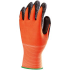 Gants de travail précision eurotechnique euroflex hi-viz (lot de 10 paires de gants) - Taille au choix
