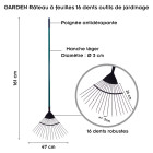 Garden outils de jardin    -   râteau à feuilles