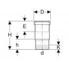 Manchon long PE GEBERIT D.250 mm - 371.700.16.1