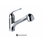 Glacier bay - robinets rétractables de cuisine avec douchette en chrome