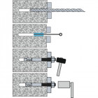 Goujons métalliques rawlex r-xpt acier zingué 10x140 mm en boîte de 50
