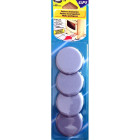 Gpi - lot de 4 patins glisseurs meubles lourd tout terrain adhésif gris ø65mm