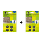 Gpi - lot de 8 embouts enveloppant ø 16 mm anti-dérapants spécial chaises à pieds tubulaires Gpi - lot de 8 embouts enveloppant ø 16 mm anti-dérapants spécial chaises à pieds tubulaires