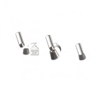 Gpi - lot de 8 embouts enveloppant ø 16 mm anti-dérapants spécial chaises à pieds tubulaires