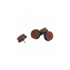 Gpi - lot de 8 patins à clouer ø 37 mm avec feutre en laine anti-rayure spécial parquet [made in france]