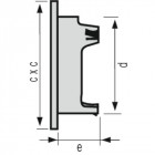 Grille de ventilation extérieures coloris sable ø 160 mm - spéciale façade - getm pour tubes pvc et gaines