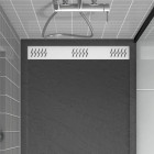 Grille linéaire en aluminium 79.5x11x0.2cm pour receveur - GRID LINE - MOON Aurlane - Couleur au choix