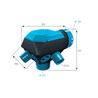 Caisson VMC - Atlantic - Hygrocosy BC - Simple Flux Hygroréglabe - 6 piquages