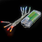 Guirlande noel 10 led multicolores 1mètre