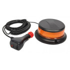 Gyrophare led extra plat homologué 12/24v aimanté + prise allume-cigare