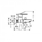 Hansgrohe mitigeur bain/douche talis e² 31642000