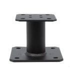 Pied de poteau fixe - Finition noire - PPA100PB