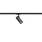 Helia 50 led spot pour rail monophasé, noir, 11w, 3000k, 35°, sans rail