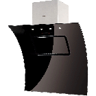Nodor hotte décorative inclinée evo black 90cm noire
