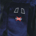 Housse de siège auto sport racing bleu et noir 16 pièces