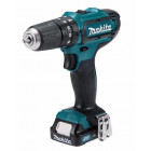 Perceuse visseuse à percussion makita hp331dwae 10.8v li-ion 2.0ah