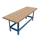 Banc universel avec plateau en bois dur 610 mm x 1727 mm avec trous pour plateau perforés - KREG - UBENCH-6824-DH