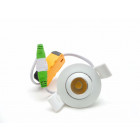 Mini-spot encastrable led cob 3w 45 rond orientable - couleur eclairage 