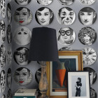Papier peint plaques décoratives visages vintage - AUDREY++
