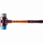 Maillet halder simplex tpe souple / caoutchouc chargé avec boîtier en fonte malléable et manche en bois - d=80 mm - 3013.080