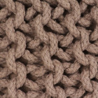 Vidaxl pouf tricoté à la main coton 50 x 35 cm (couleur au choix)