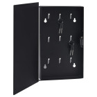 Boîte à clés avec panneau magnétique noir 30x20x5,5 cm