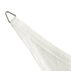 Voile d'ombrage PEHD Rectangulaire 2 x 4 m Blanc