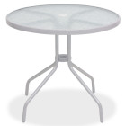 Mobilier à dîner d'extérieur 6 pcs Acier et textilène Gris