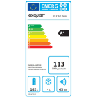 Exquisit Réfrigérateur 102 L 80 W KS216-1RVA+